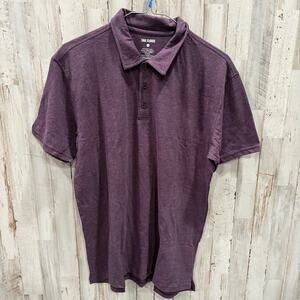 True Classic Plum Purple Heather Short Sleeve Polo Shirt Men’s Medium